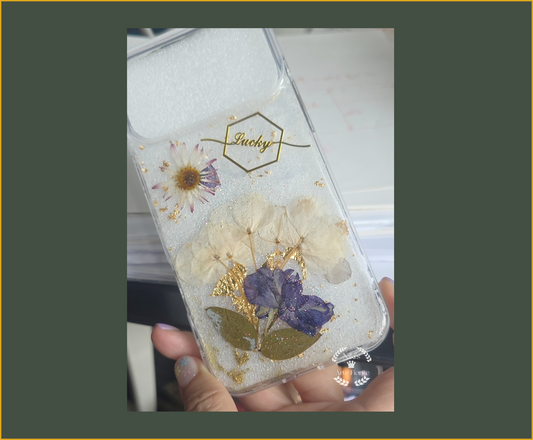 iPhone 17 Pro Max#Handmade custom#Dried Flower Resin Phone Case乾燥花滴膠手機殼#手工訂製