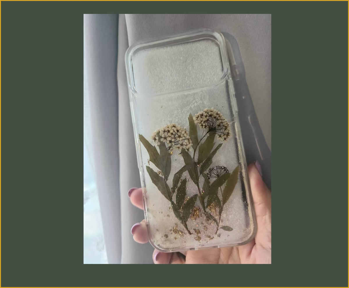 iPhone 17 Pro Max#Handmade custom#Dried Flower Resin Phone Case乾燥花滴膠手機殼#手工訂製